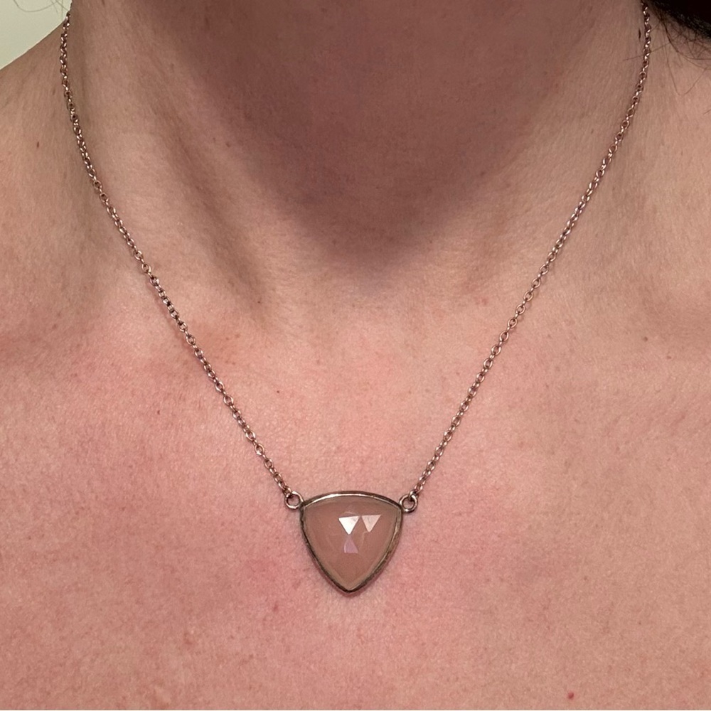 Leah Alexandra Pink Pendant Necklace - Picture 3 of 6